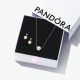 Pandora ékszer  Tenyésztett gyöngy és cirkónia shine ékszer szett PSZ72