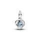 Pandora ékszer Tengerkék örökkévalóság körök függő ezüst charm 793125C03