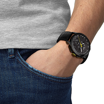 Tissot Cycling Chronograph Tour de France Special Edition fekete karóra Tissot Cycling Chronograph Tour de France Special Edition fekete karóra