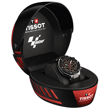 Tissot T-Race MotoGP 2025 Limited Edition chronograph bukósisak díszdobozban Tissot T-Race MotoGP 2025 Limited Edition chronograph bukósisak díszdobozban