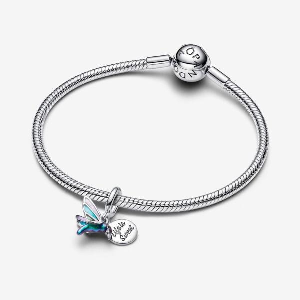 Pandora ékszer Kolibri dupla függő ezüst charm 793746C01