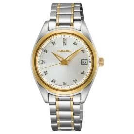 Seiko Ladies Diamond gyémánt indexes bicolor kvarc női karóra SUR582P1