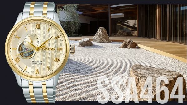 Seiko Presage 'Japanese Gardens' open heart férfi automata karóra SSA464J1 