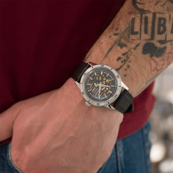 Seiko Presage Style 60's 'Elegant Yet Rugged Biker' style férfi karóra SSA461J1