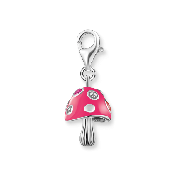 Thomas Sabo Rózsaszín kalapos ezüst gomba charm 2211-845-7