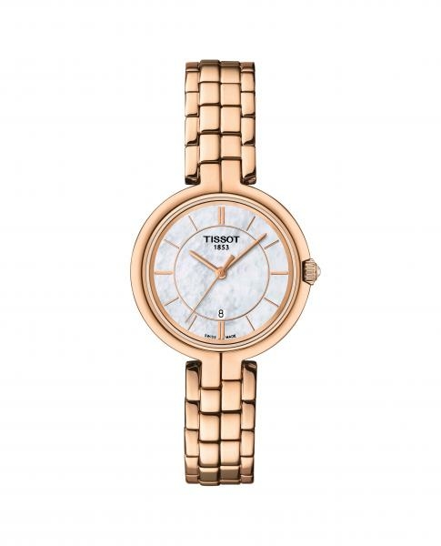 Tissot Flamingo gyöngyház számlapos rozé színű női óra T0942103311101