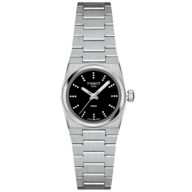 Tissot PRX gyémánt indexes fekete számlapos quartz női karóra T1370101105600